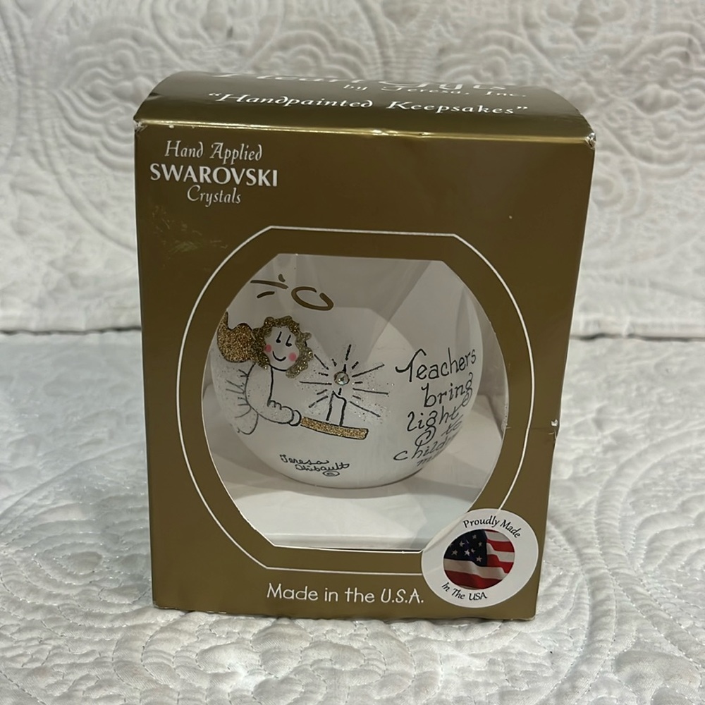 Teacher Swarovski ornament, NWT
